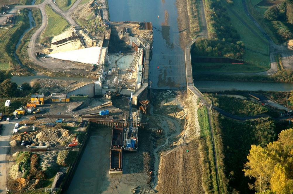 Dammbruch DEK Olfen 2005 von oben