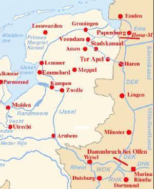 Dammbruch DEK Olfen 2005 - Übersicht